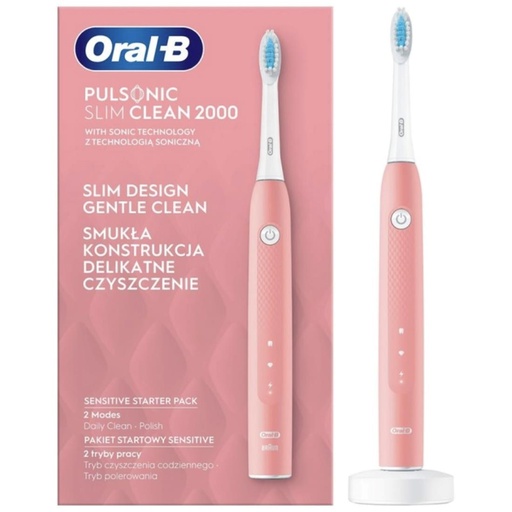 [4071600102] Braun Oral B Pulsonic Slim Clean 2000 Rosa