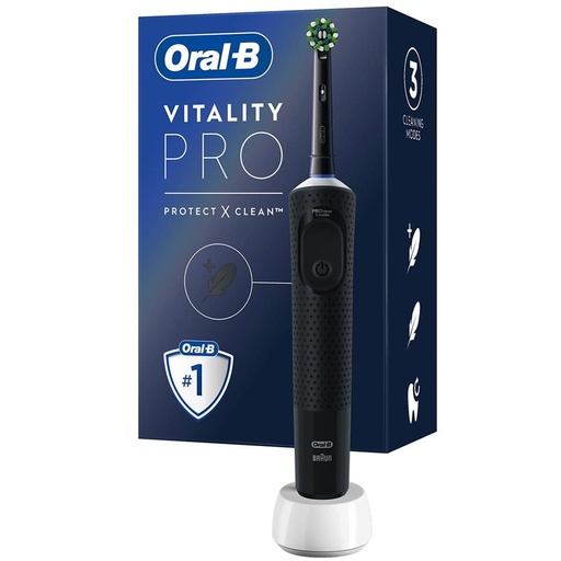 [4071600050] Braun Oral-B Cepillo Vitality Pro con 3 Modos de Limpieza Negro (D103.413.3)