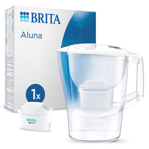 [4070500121] Brita Jarra Filtrante Aluna Blanca 2.4L+ Filtro Maxtra Pro