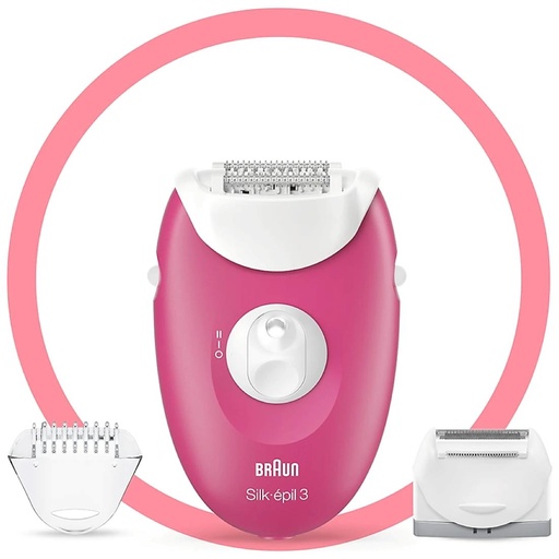 [4070300098] Braun Silk-Epil 3-276 Depiladora con 2 Cabezales