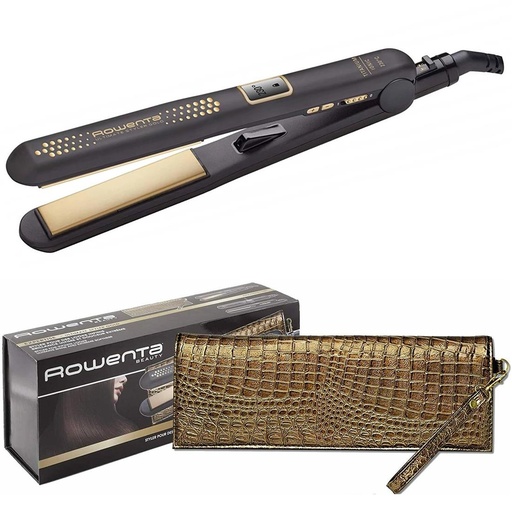 [4070400123] Rowenta SF6021E0 Ultimate Styler Gold Plancha de Pelo con 230º Titanium Ceramic