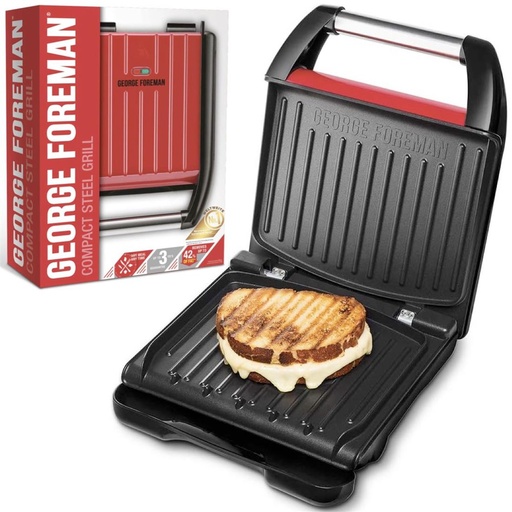 [4070900078] George Foreman 25030-56 Parrilla Grill Eléctrica 1200W