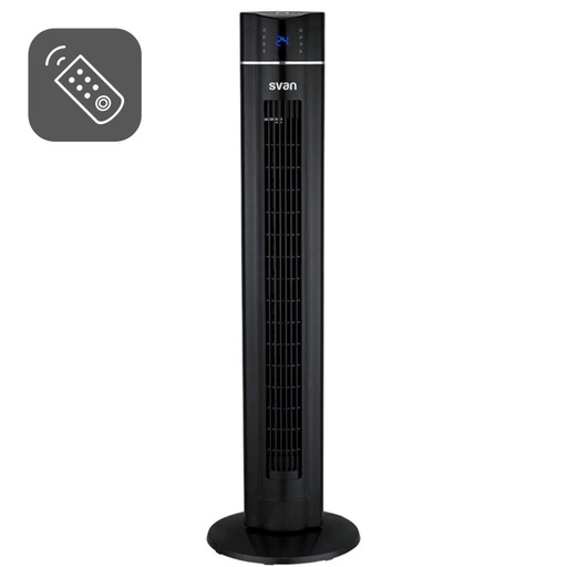 [4070110104] Svan SVVE02420TR Ventilador Torre 42 60W Display Negro con Mando 3V