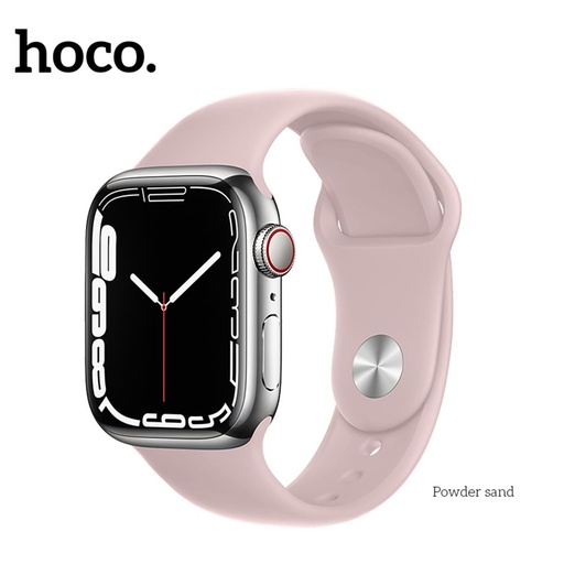 [4000300478] Hoco iWatch WA01 Flexible Series Classic Sports Silicone Strap (38/40/41mm) Negro