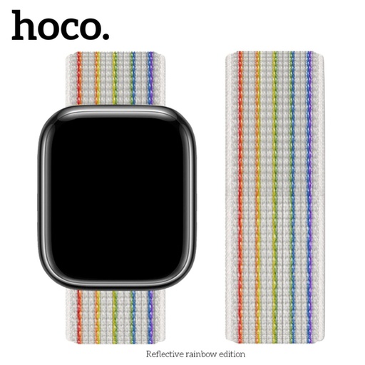 [4000300339] Hoco iWatch WA02 Correa Nylon Edicion Arcoiris