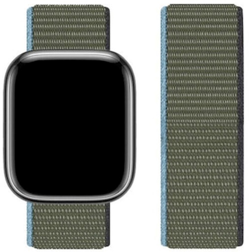 [4000300462] Hoco iWatch WA02 Original Series Loop Type Nylon Strap (38/40/41mm) Dark Olive Green