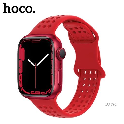 [4000300353] Hoco iWatch WA08 Correa Flexible Rojo