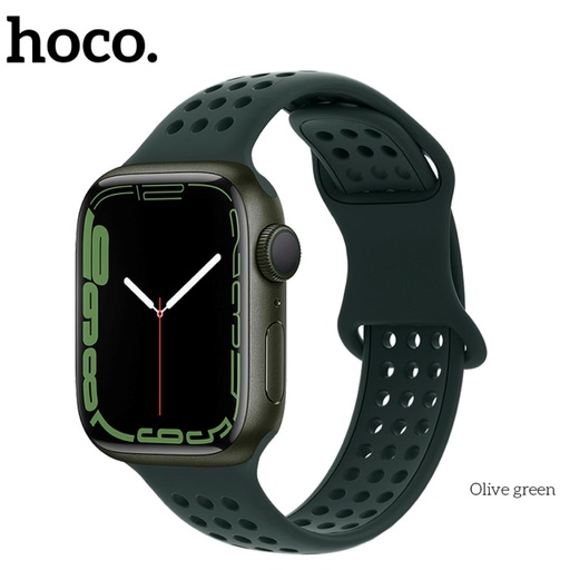 [4000300357] Hoco iWatch WA08 Correa Flexible Verde Oliva