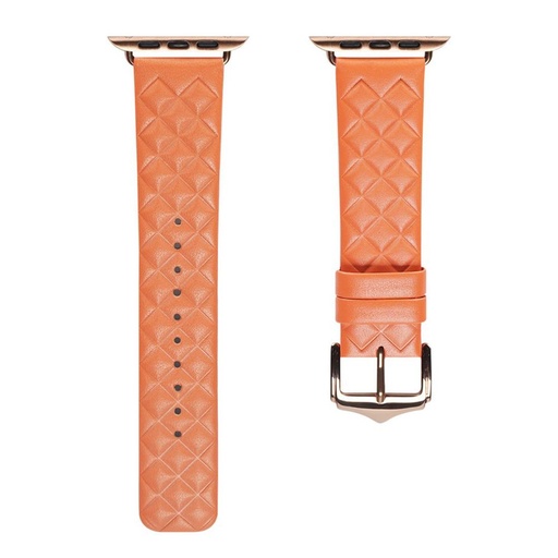 [4000300442] Hoco iWatch WA18 Elegant Series Leather Strap (42/44/45/49mm) Naranja