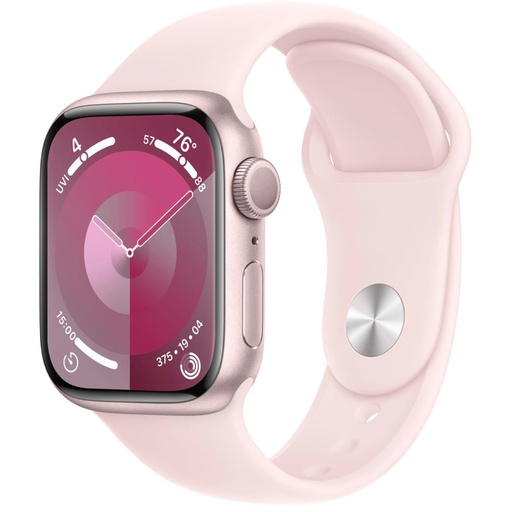 [4000300408] Apple Watch Series 9 GPS 41mm Pink Aluminium S/M (MR933QL/A)