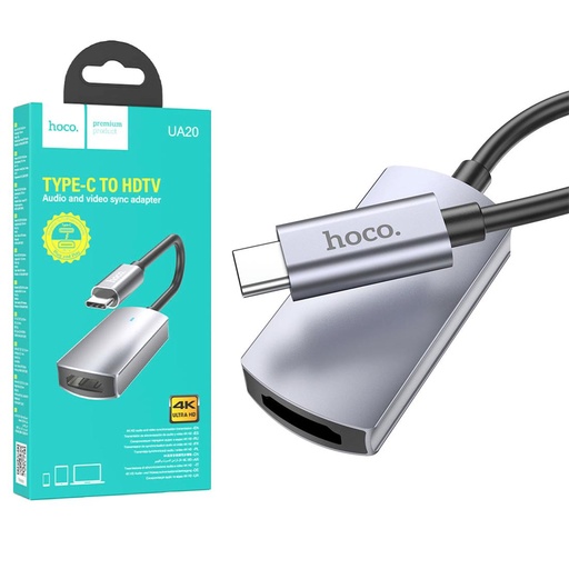 [4040300845] Hoco UA20 adaptador USB-C a HDMI 4K 30Hz